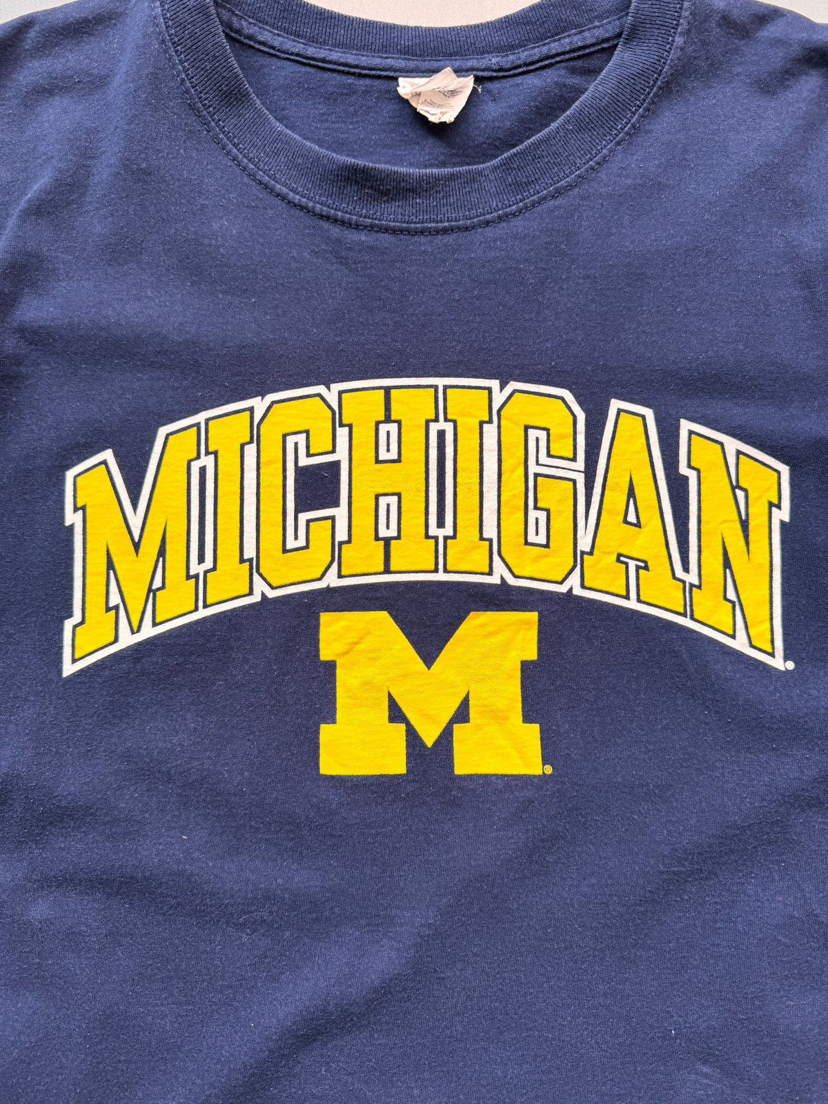 VINTAGE MICHIGAN NAVY TEE - XL