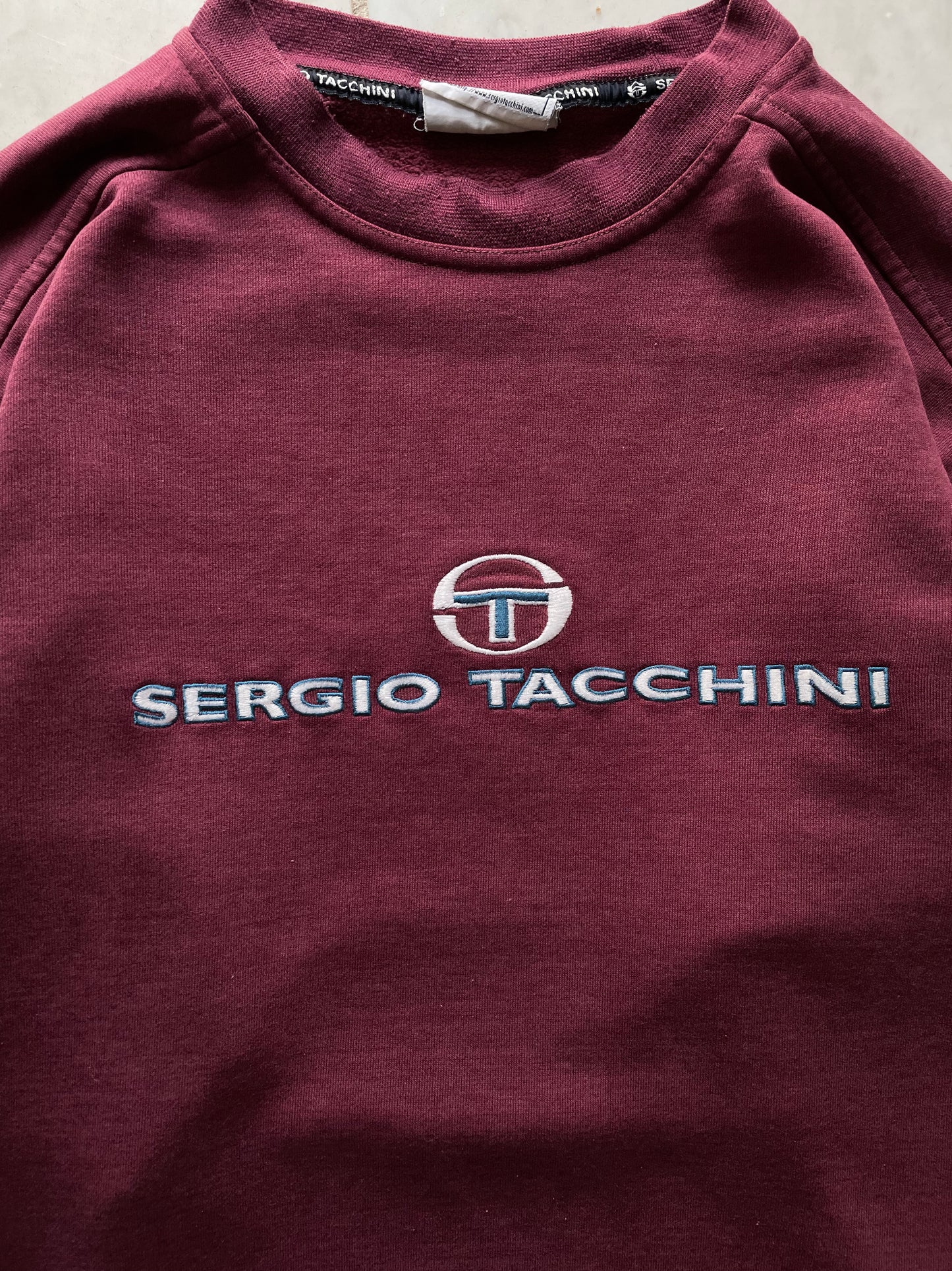 SERGIO TACCHINI BURGUNDY SWEATER - MEDIUM