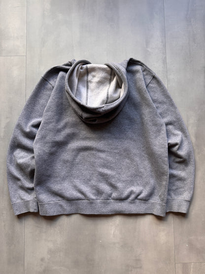 VINTAGE RUSSELL ATHLETIC GREY ZIP UP HOODIE - L