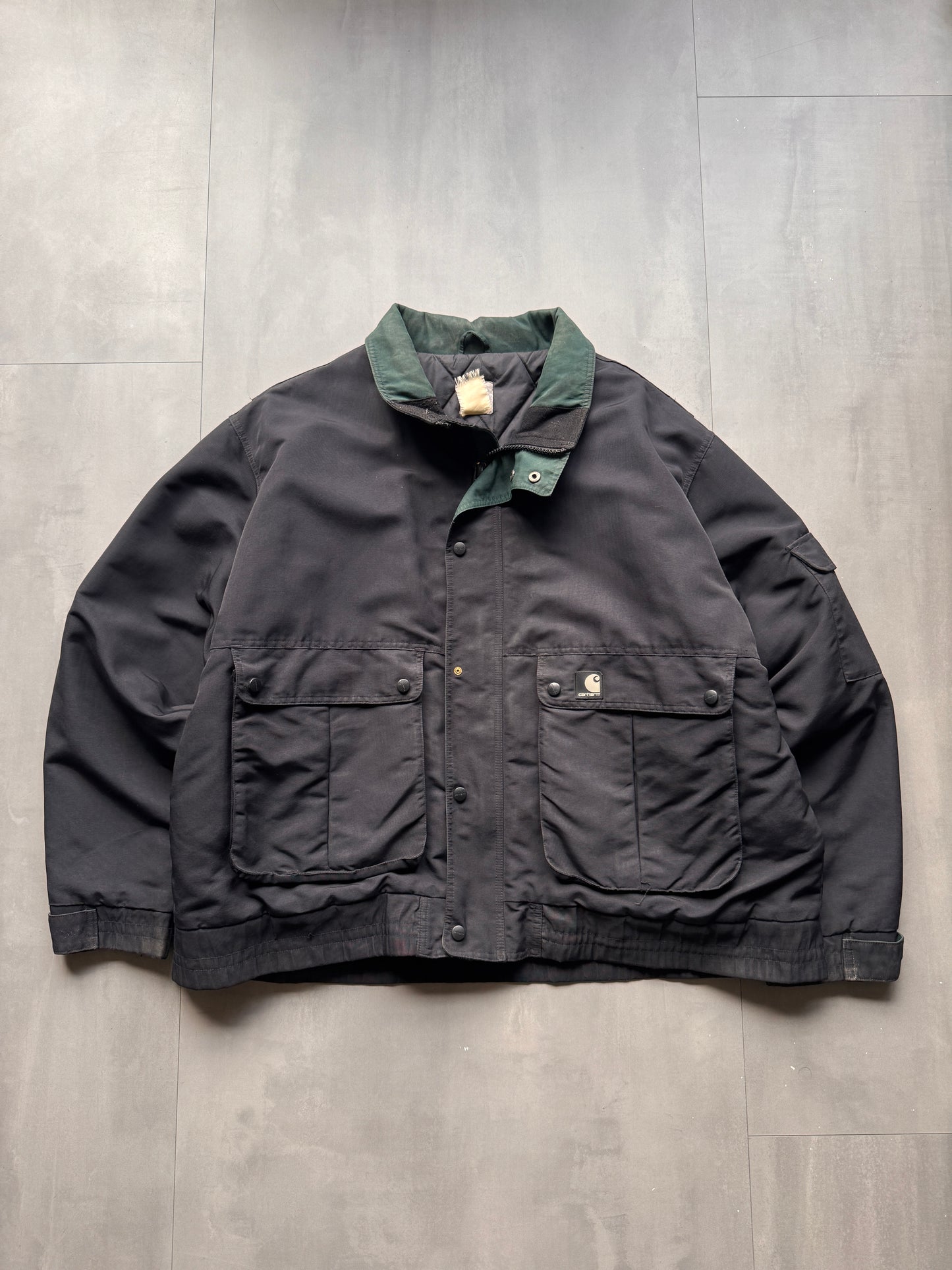 VINTAGE CARHARTT BLACK JACKET - XXL