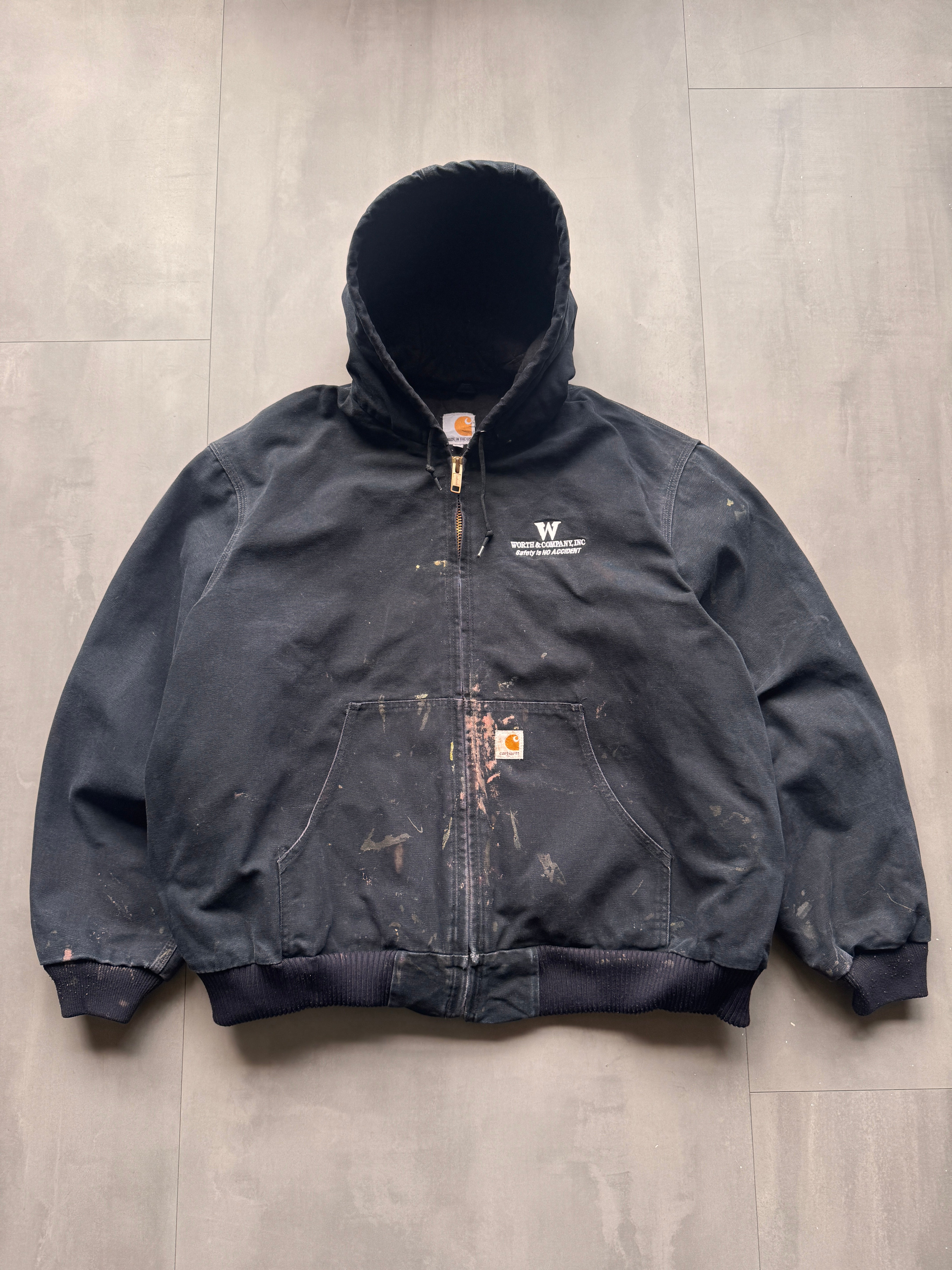 ジャケット・アウター Carhartt active jacket black 80s 90s CARHARTT - Active Jacket native pattern black
