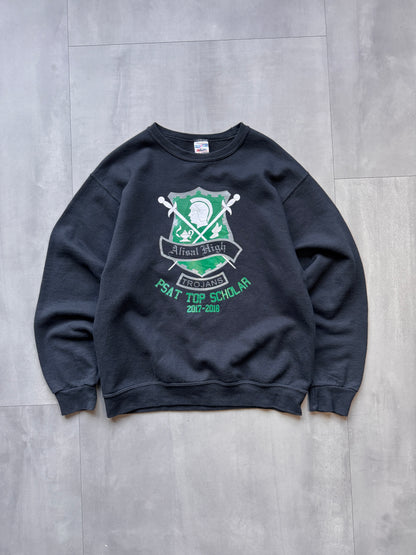 ALISAL HIGH TROJANS BLACK SWEATER - SMALL