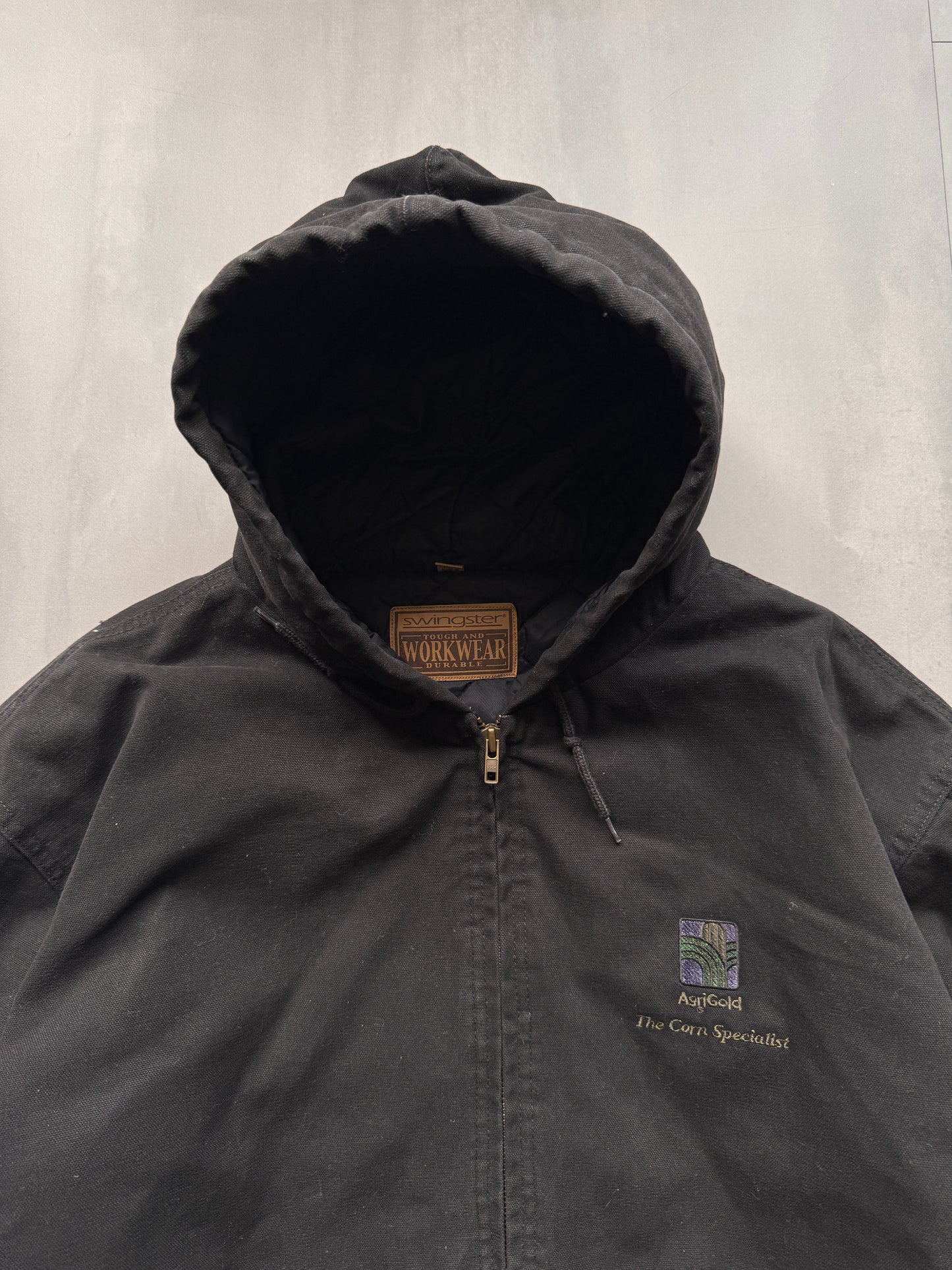 VINTAGE AGRIGOLD BLACK ACTIVE JACKET - XXL