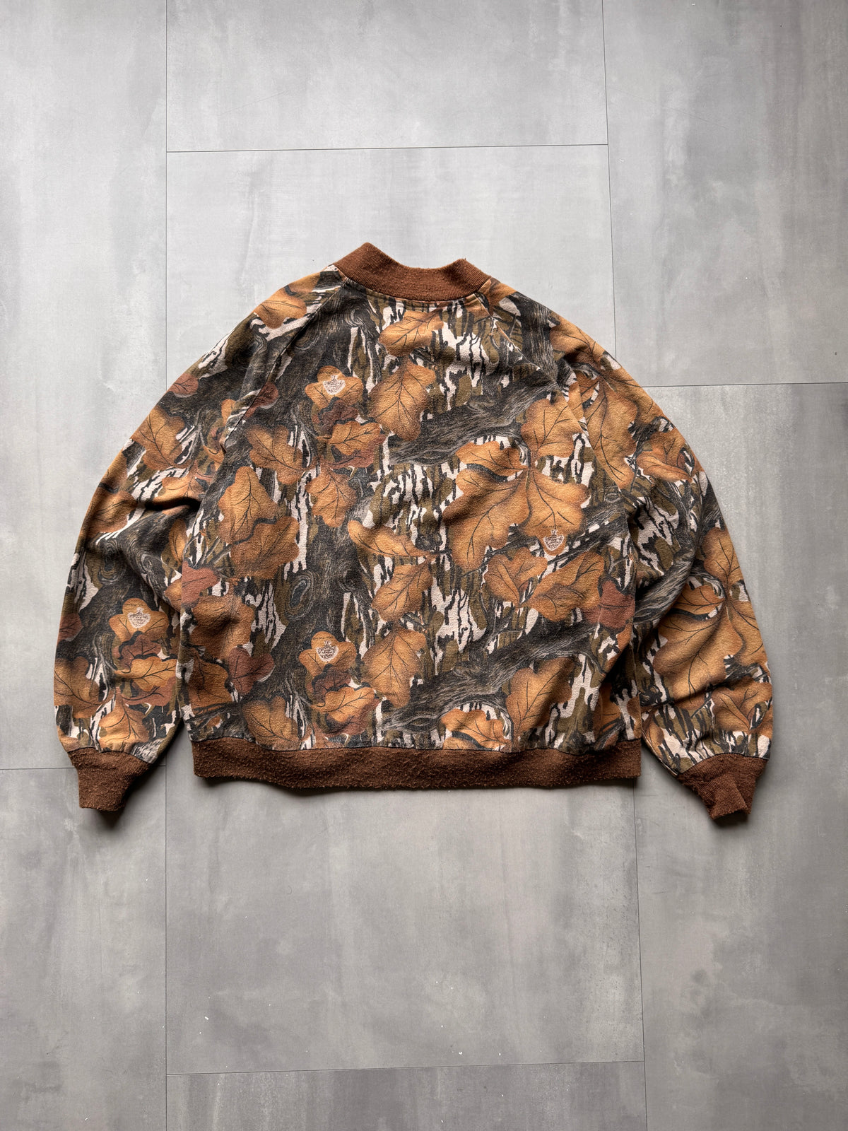 VINTAGE MOSSY OAK REALTREE BOMBER JACKET - XXLARGE