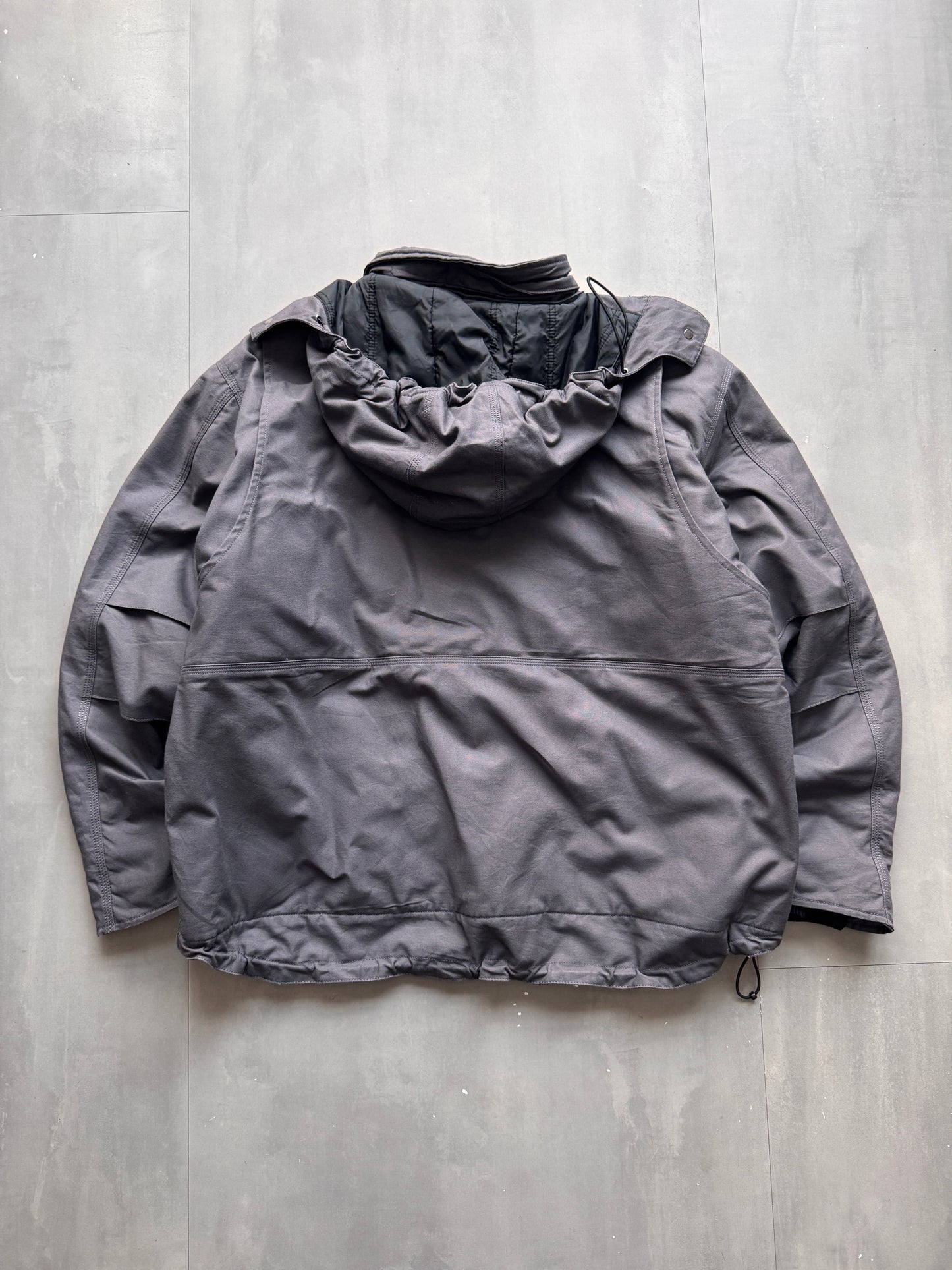 VINTAGE CARHARTT GREY FULLSWING WORK JACKET - XL