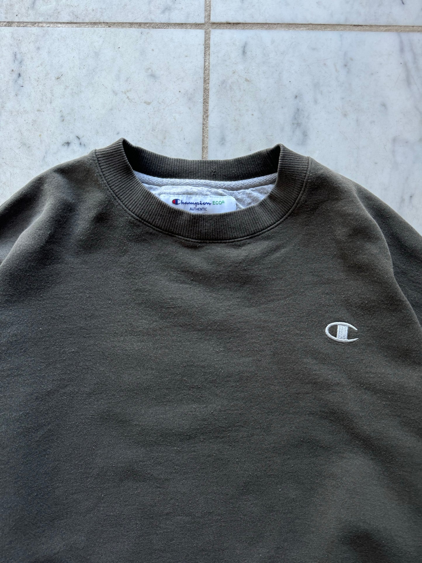 CHAMPION MOSS GREEN SWEATER - XLARGE