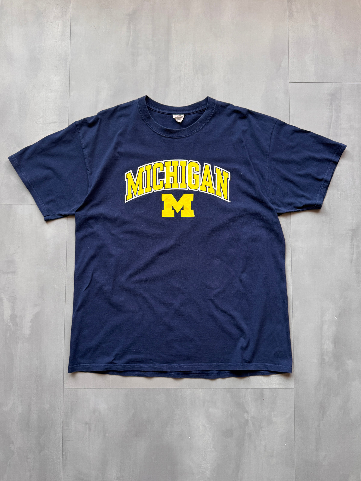 VINTAGE MICHIGAN NAVY TEE - XL