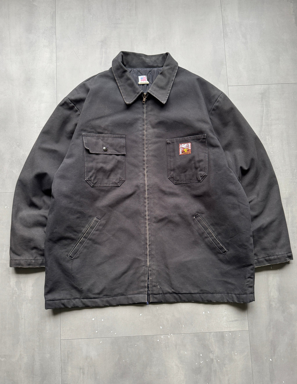 VINTAGE STEINER INDUSTRIES GREY CHORE JACKET - XL