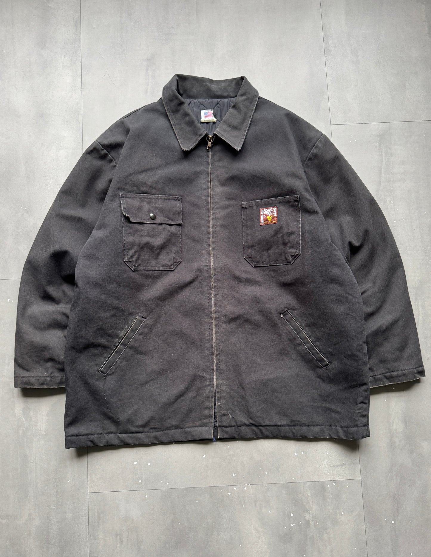 VINTAGE STEINER INDUSTRIES GREY CHORE JACKET - XL