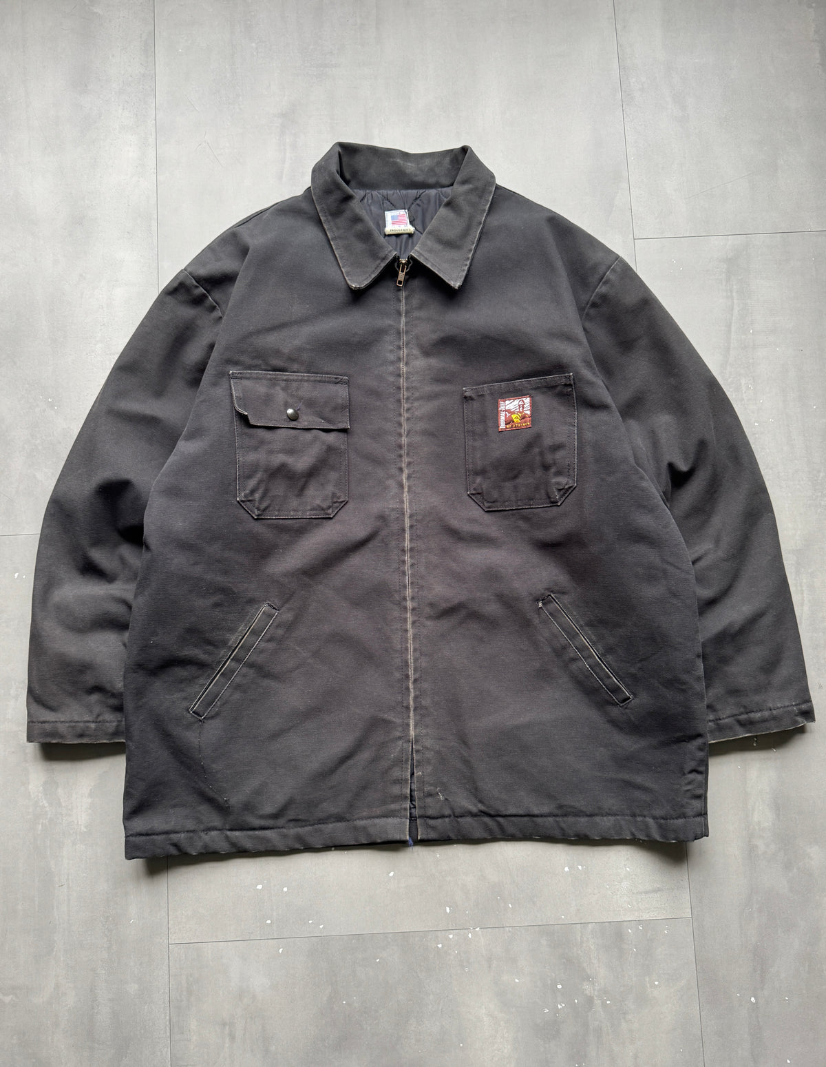 VINTAGE STEINER INDUSTRIES GREY CHORE JACKET - XL