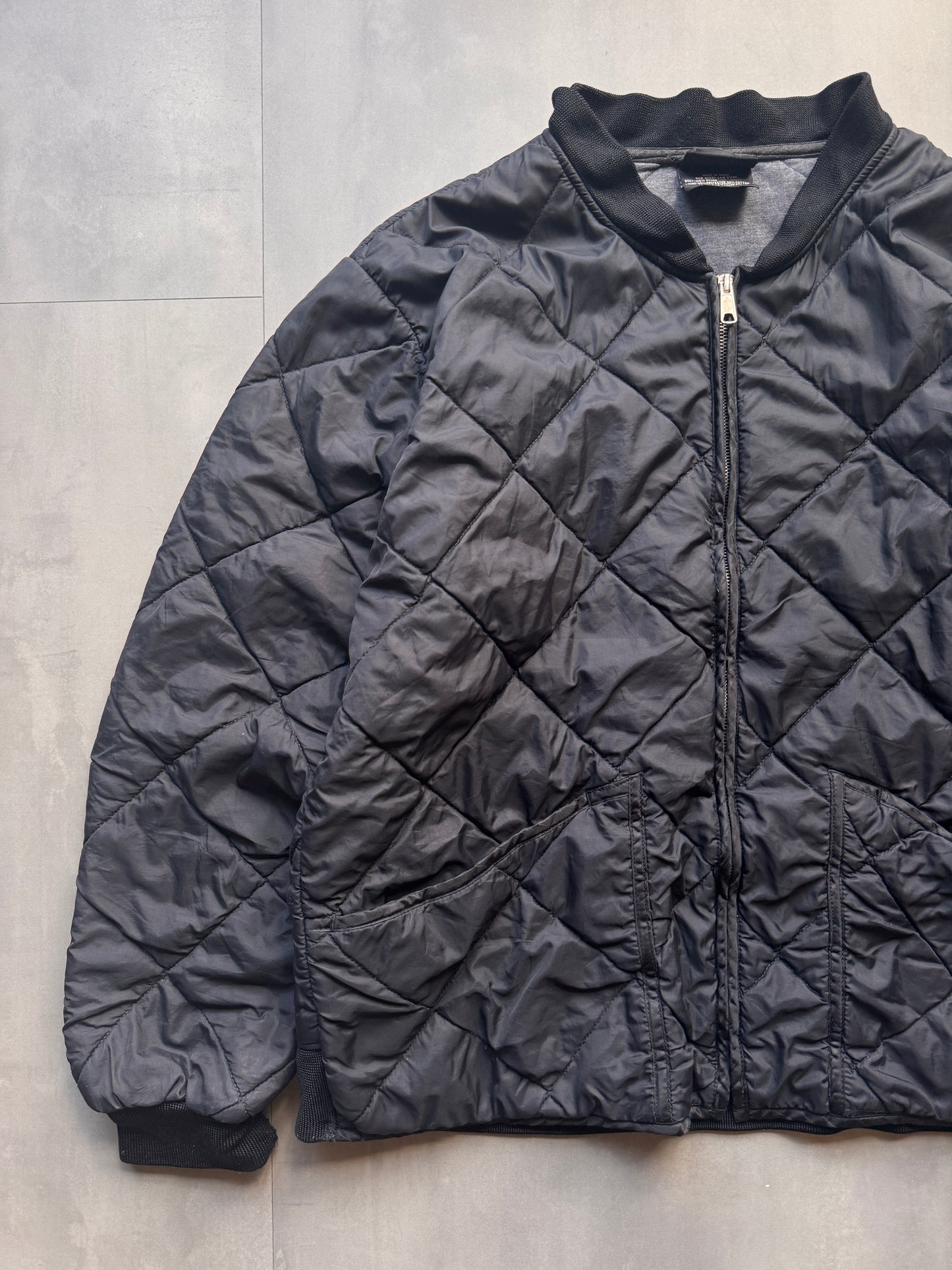 VINTAGE DICKIES BLACK DOWN JACKET - L