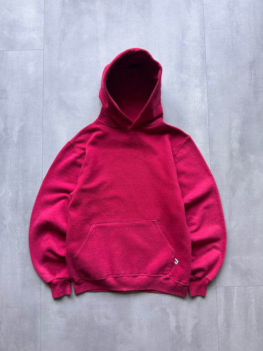 VINTAGE RUSSELL MAROON HOODIE - S