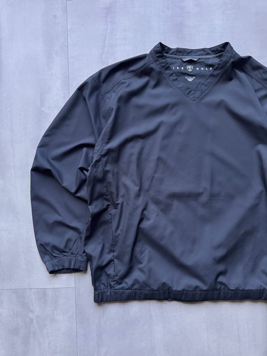 VINTAGE NIKE GOLF DARK GREY WINDBREAKER - L