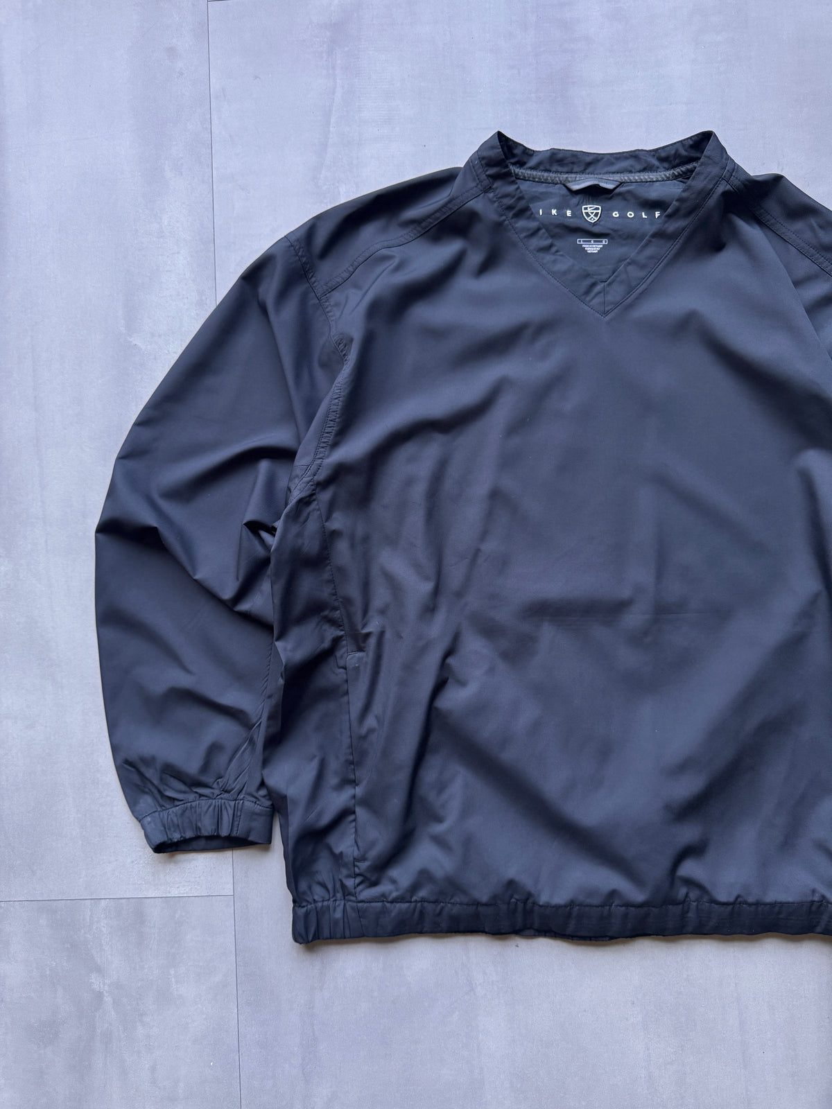 VINTAGE NIKE GOLF DARK GREY WINDBREAKER - L