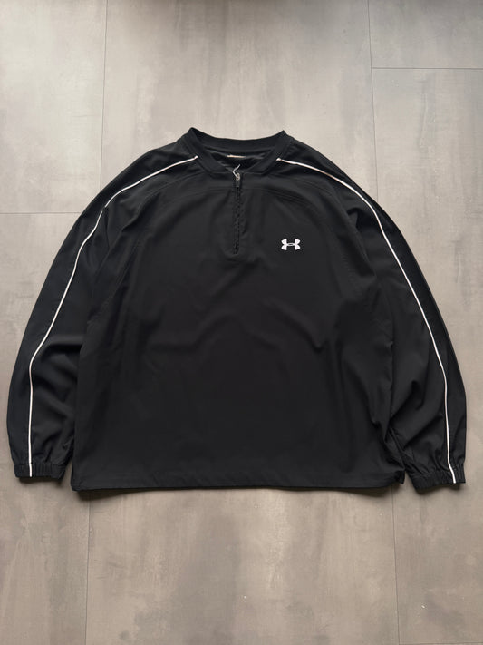VINTAGE UNDERARMOUR BLACK WINDBREAKER - XL