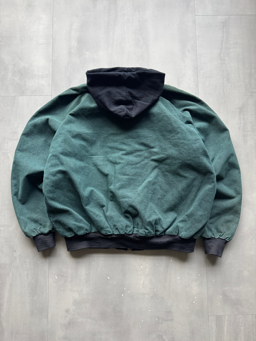 VINTAGE FADED GREEN WORKWEAR JACKET - XL