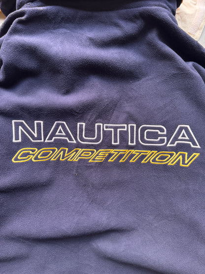 VINTAGE NAUTICA COMPETITION REVERSIBLE FLEECE LINED JACKET - XL