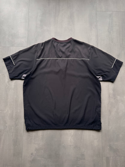 VINTAGE UNDERARMOUR NORTH CAROLINA HARDBALL BLACK SPORT TEE - L