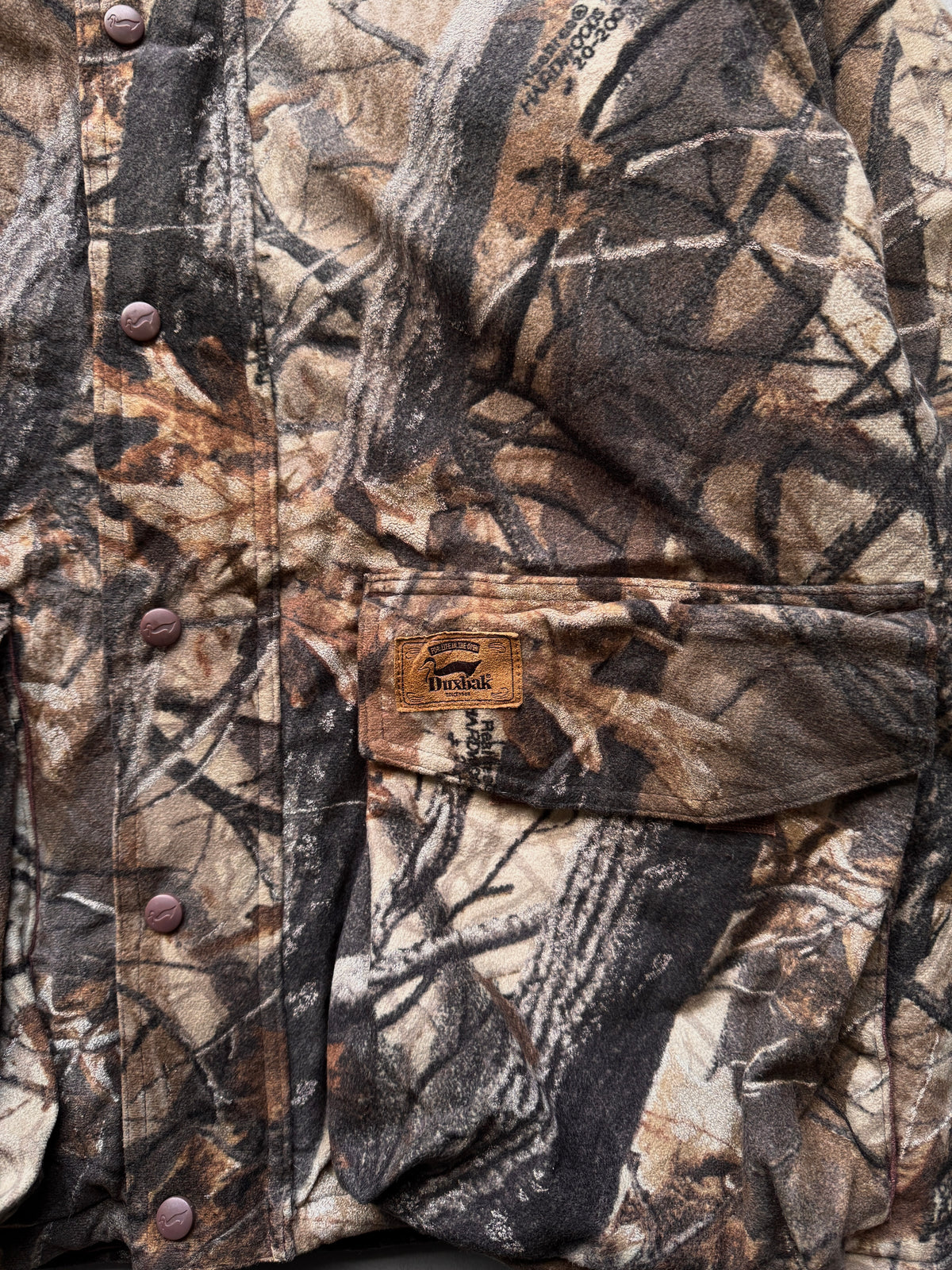 VINTAGE DUXBAK REALTREE HUNTING JACKET - LARGE