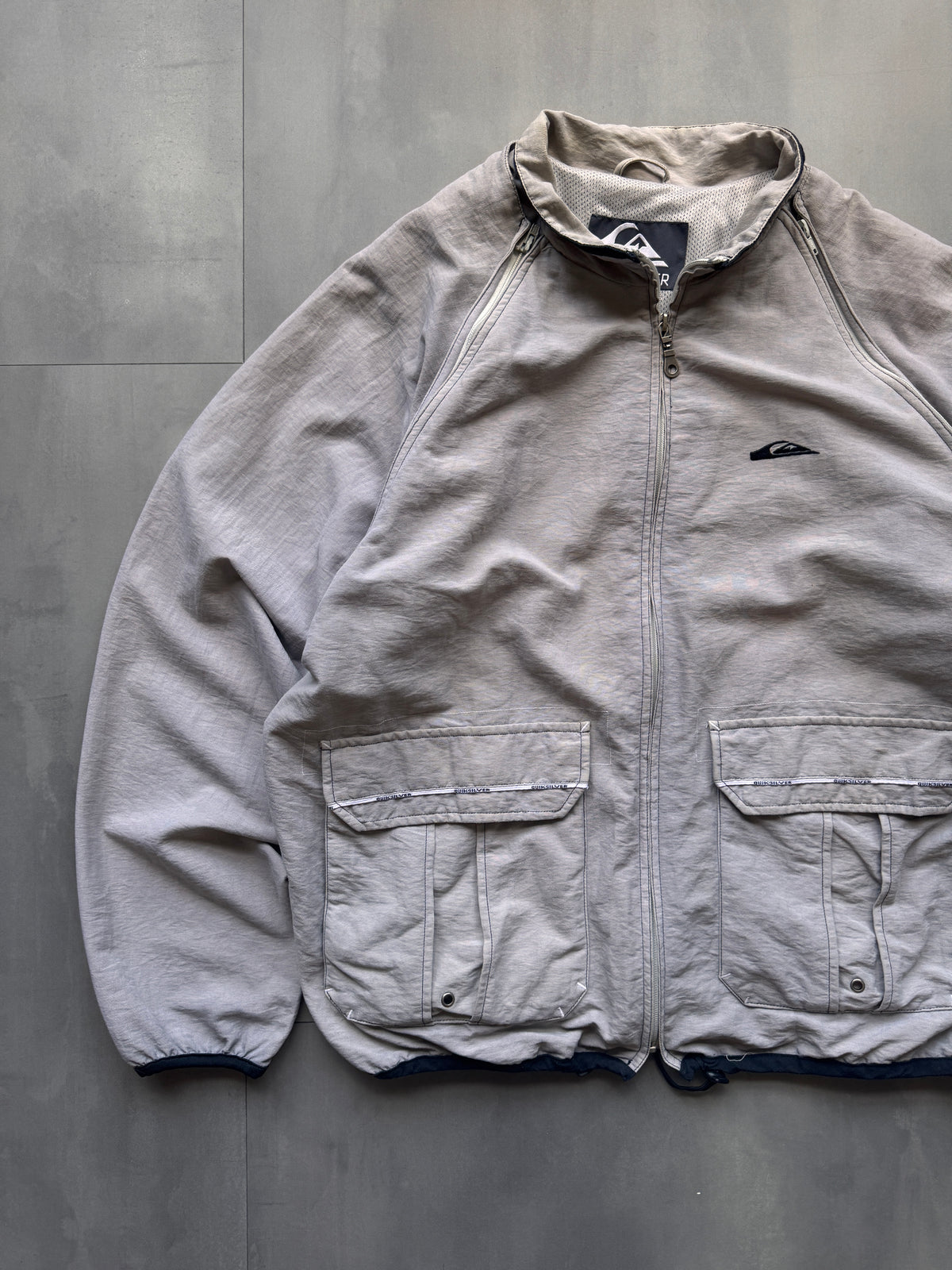 VINTAGE QUICKSILVER GREY JACKET - L