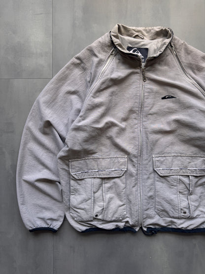 VINTAGE QUICKSILVER GREY JACKET - L