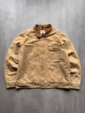 VINTAGE AMERICAN EAGLE TAN DETROIT JACKET - L