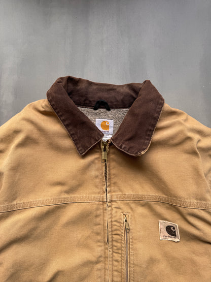 VINTAGE CARHARTT SHERPA LINED TAN ARCTIC JACKET - XXL