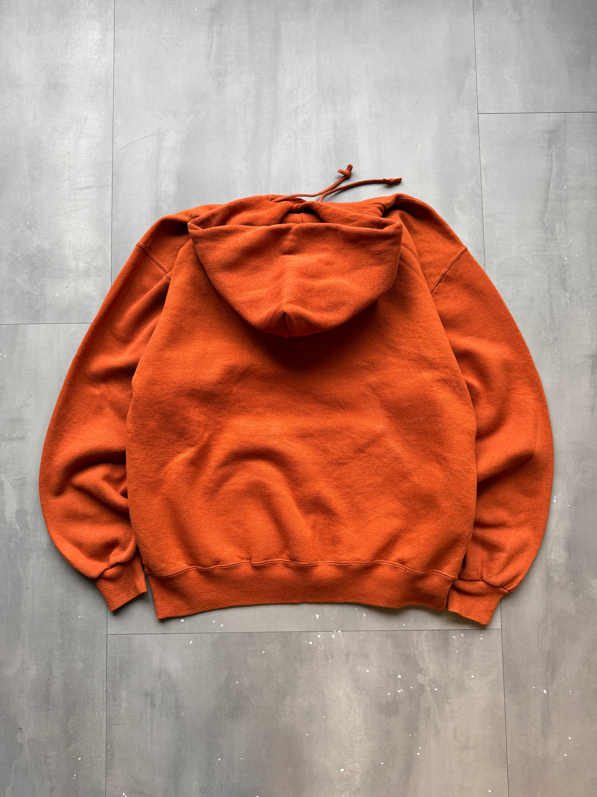 VINTAGE RUSSELL ATHLETICS ORANGE HOODIE - L