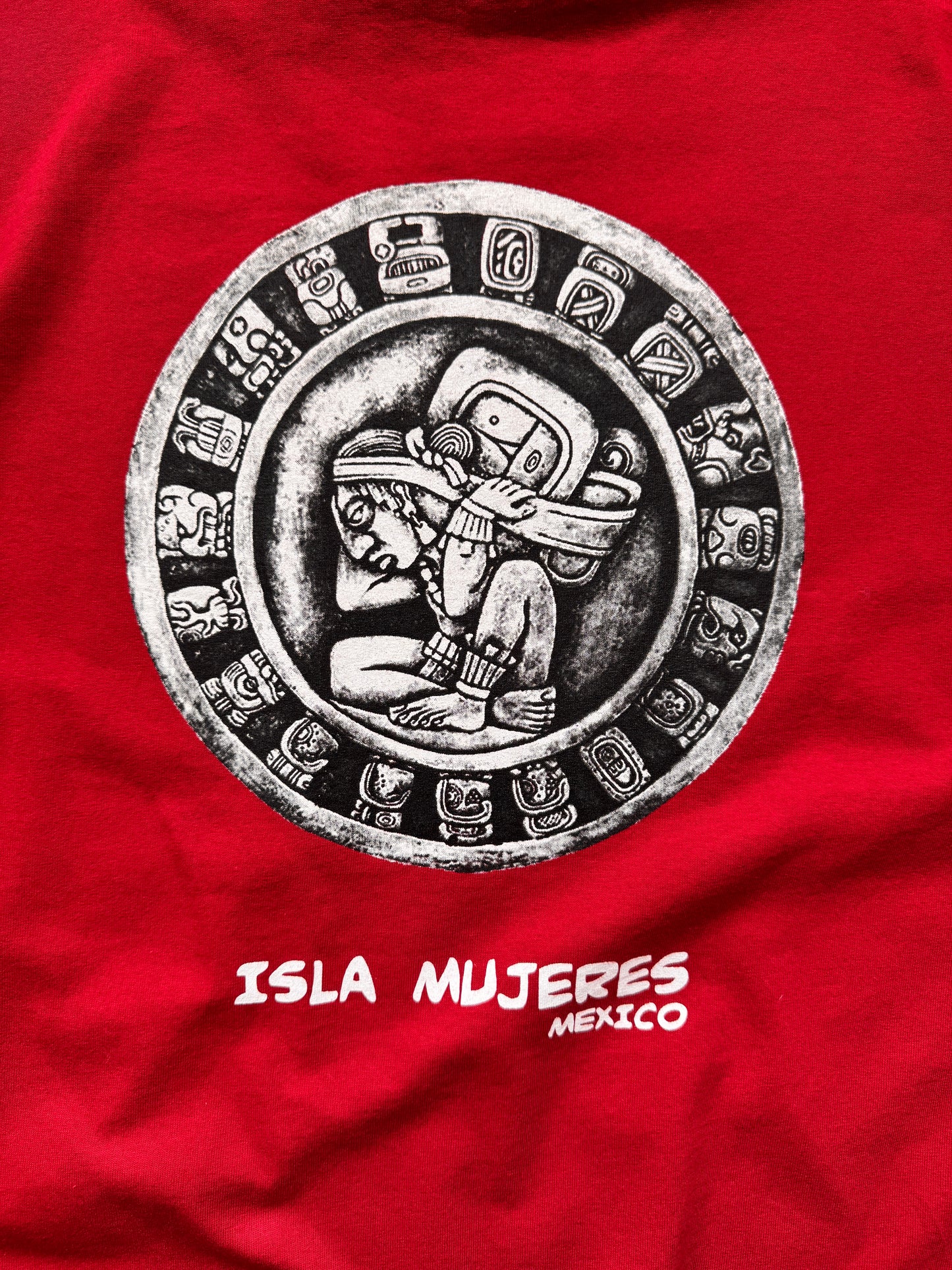 VINTAGE LOS MUERTOS RED TEE - XXL