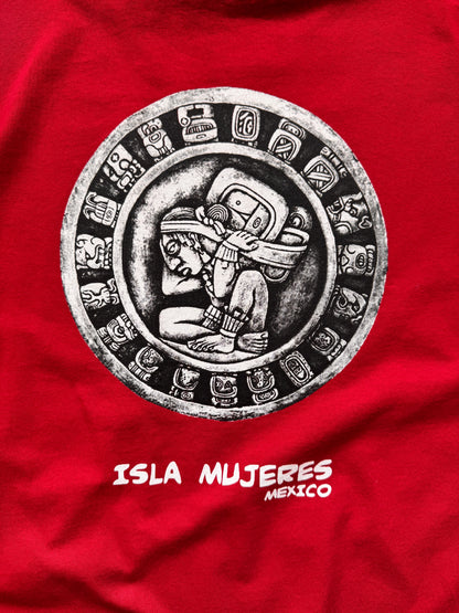 VINTAGE LOS MUERTOS RED TEE - XXL