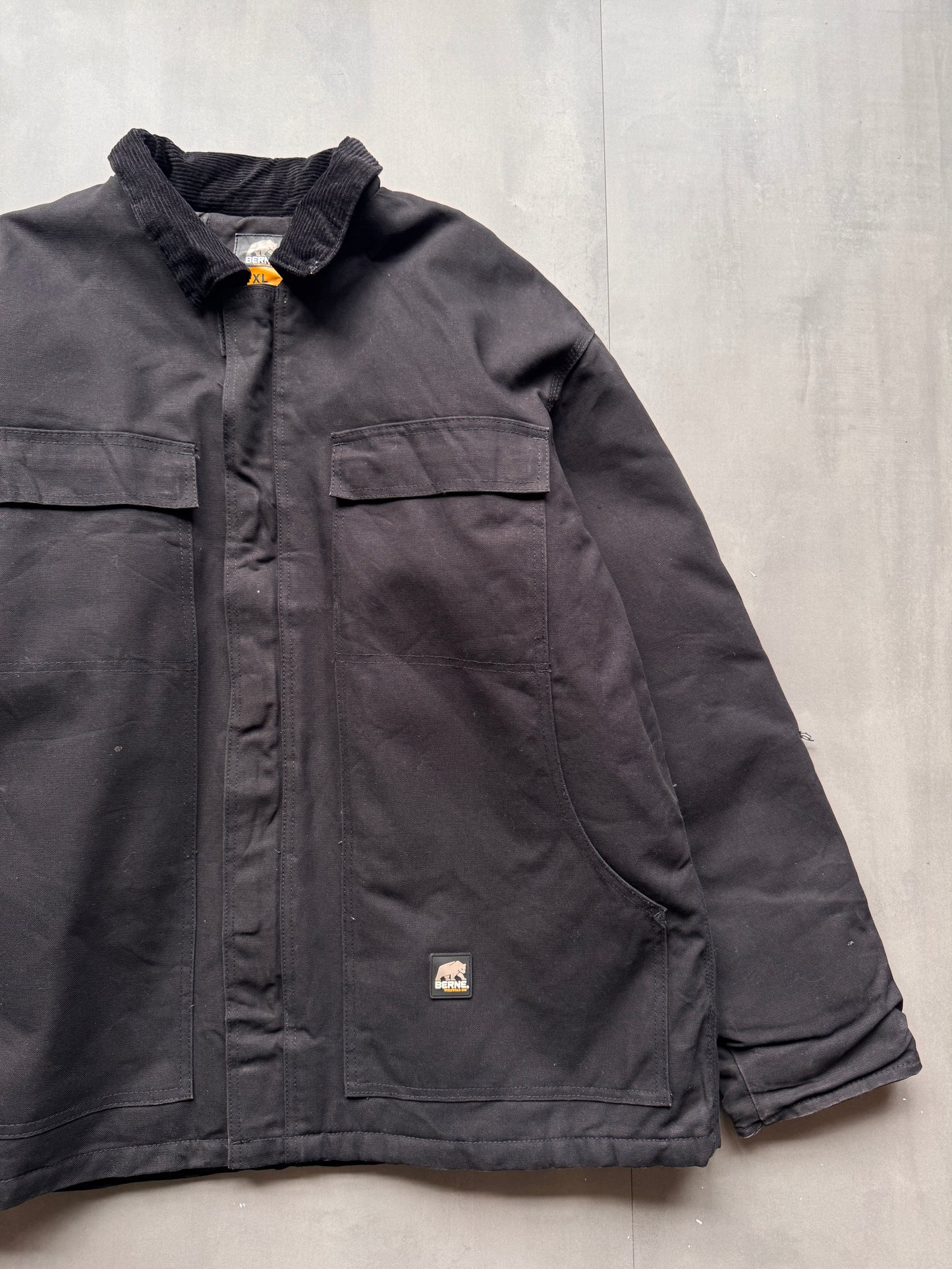VINTAGE BERNE BLACK ARCTIC JACKET - XL