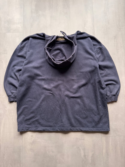 VINTAGE EDDIE BAUER NAVY ZIP UP HOODIE - XXL
