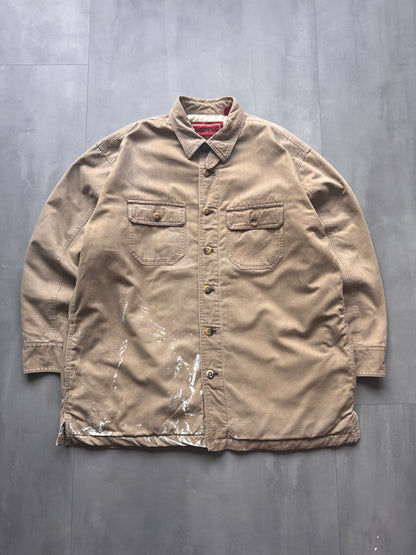 VINTAGE IZOD TAN WORKWEAR SHIRT - XL