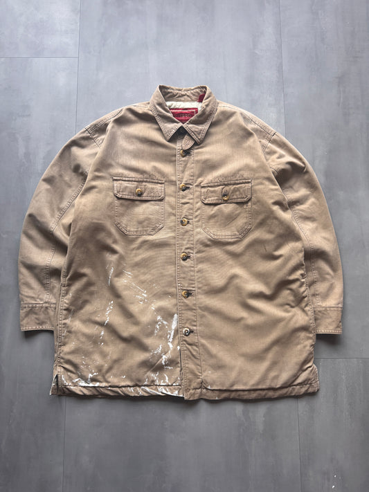 VINTAGE IZOD TAN WORKWEAR SHIRT - XL