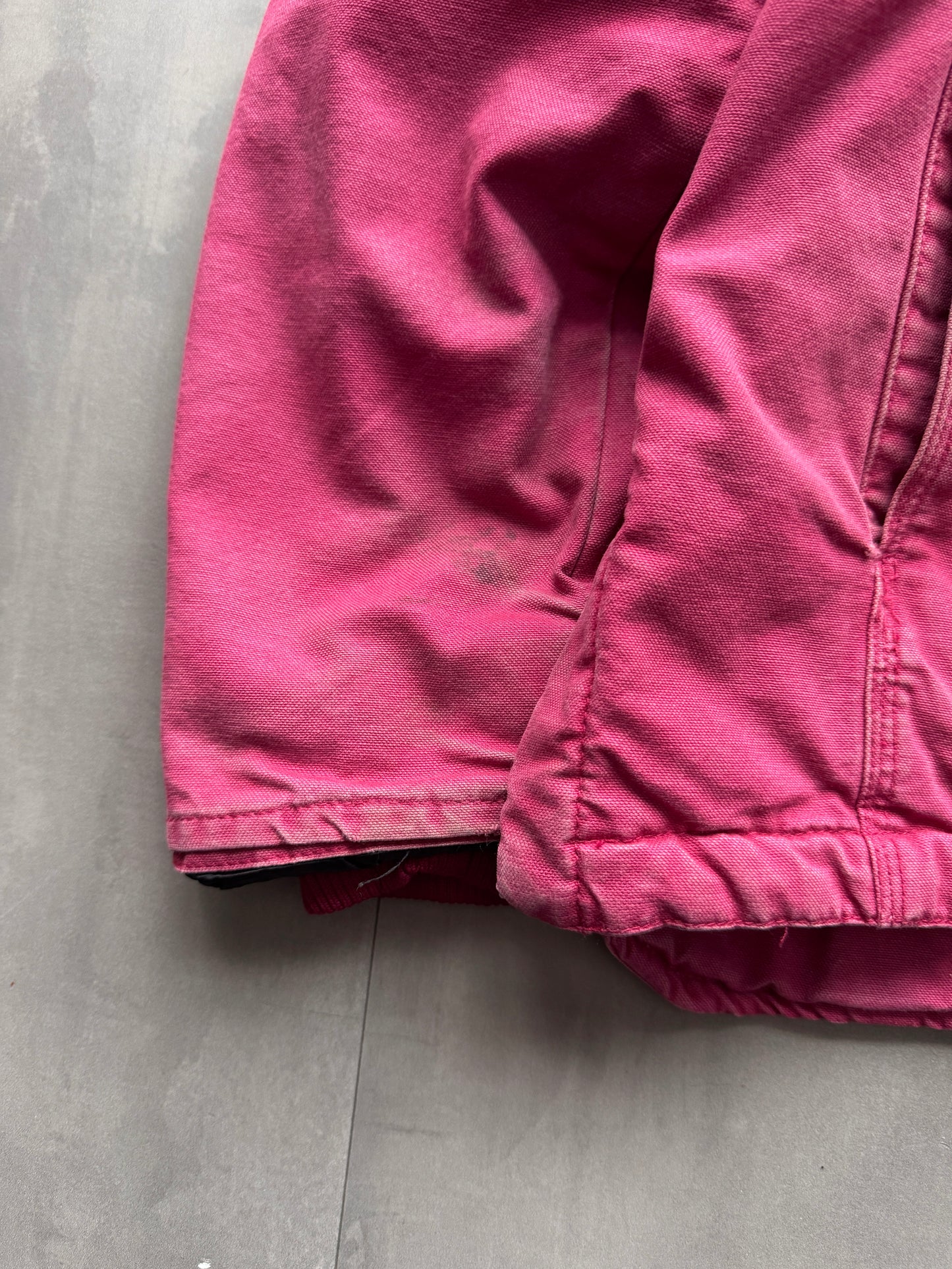 VINTAGE SMITHS PINK SHERPA LINED ACTIVE JACKET - M