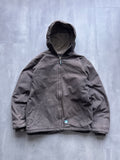 VINTAGE BERNE BROWN SHERPA LINED ACTIVE JACKET - M