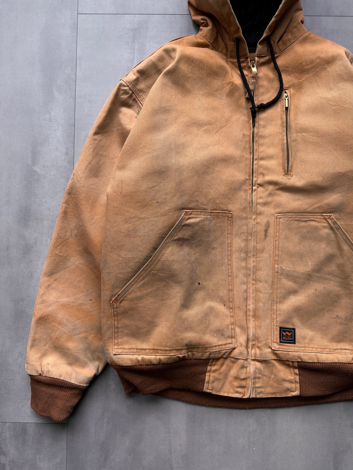 VINTAGE WALLS TAN ACTIVE JACKET - XLARGE/XXLARGE