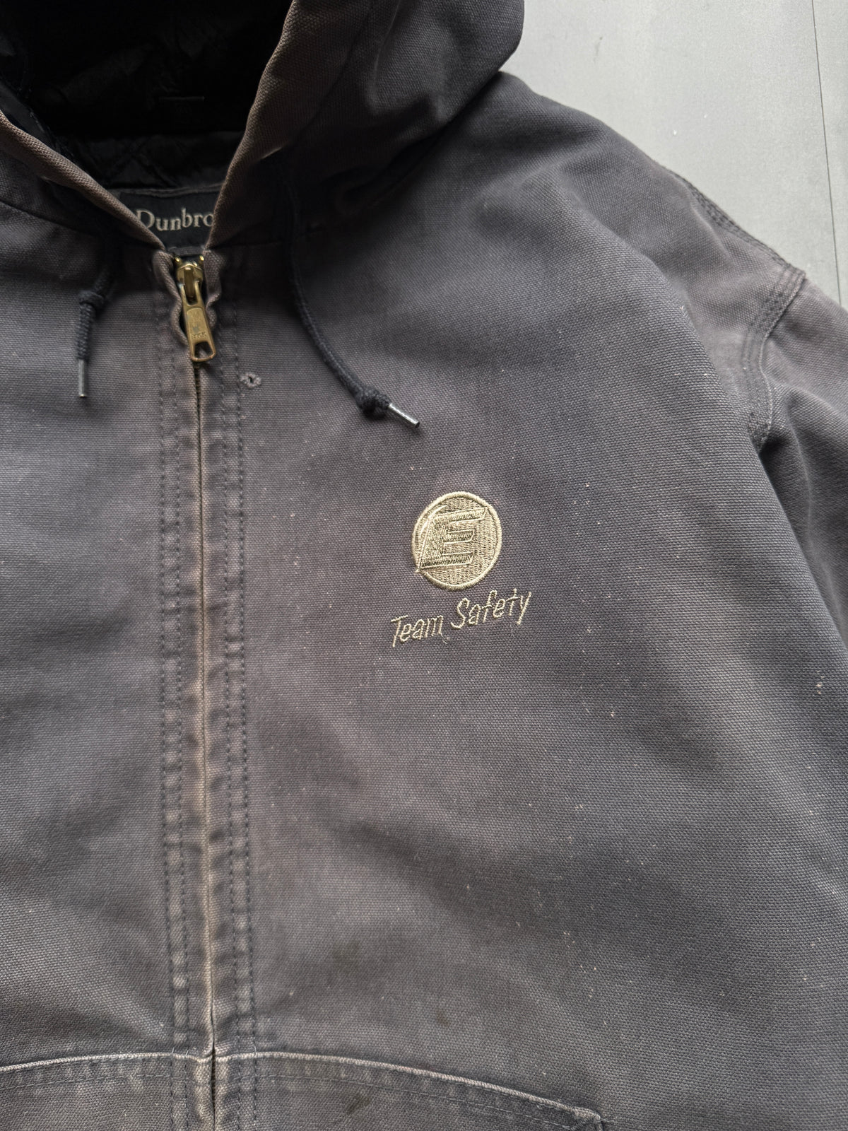 VINTAGE DUNBROOKE FADED GREY ACTIVE JACKET - XL