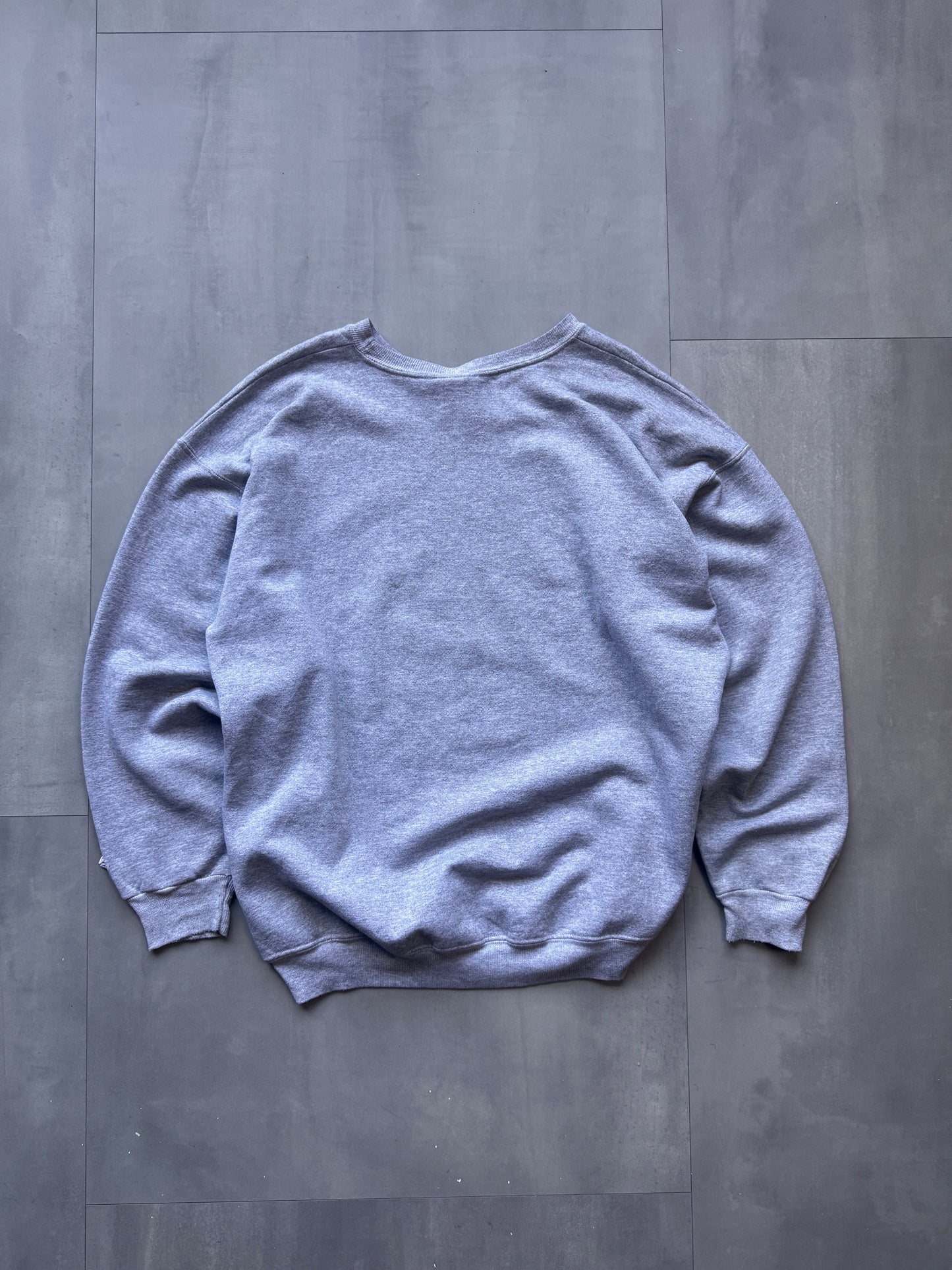 VINTAGE CHAMPION GREY MINNESOTA VIKINGS SWEATER - LARGE