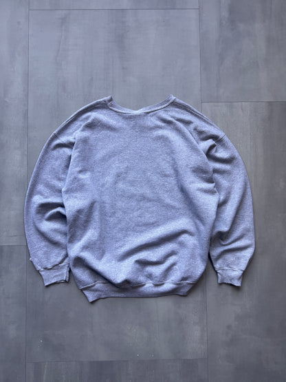 VINTAGE CHAMPION GREY MINNESOTA VIKINGS SWEATER - LARGE