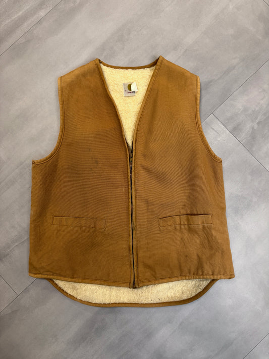 CARHARTT SHERPA TAN GILET - XLARGE