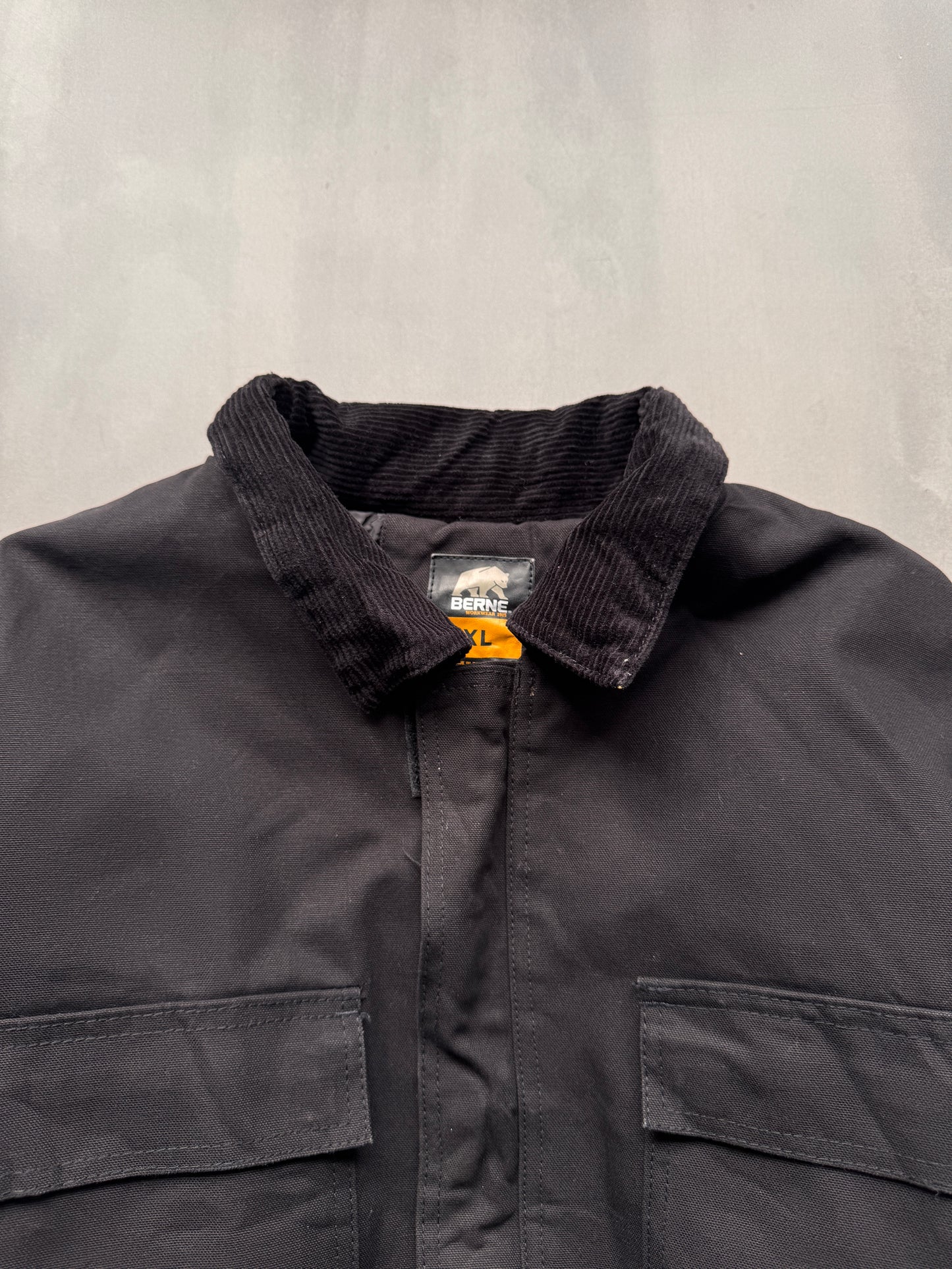 VINTAGE BERNE BLACK ARCTIC JACKET - XL