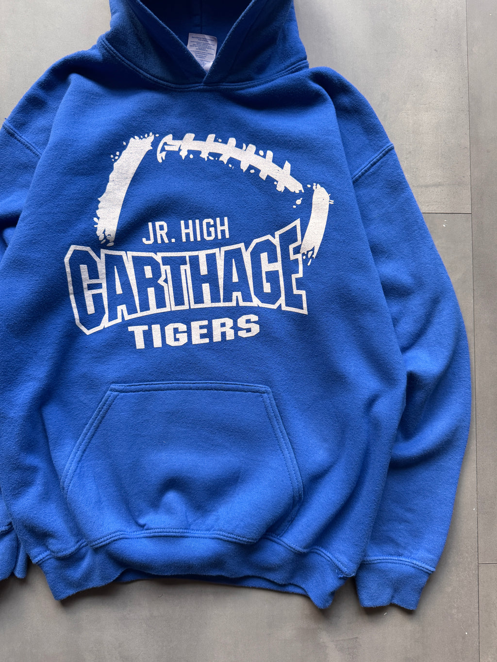 CARTHAGE TIGERS JR. HIGH BLUE HOODIE - XS