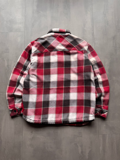 VINTAGE SHERPA LINED FLANNEL JACKET - L