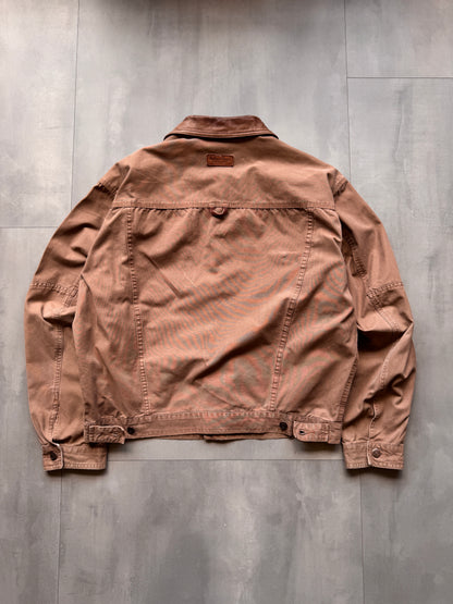 VINTAGE MARLBORO BROWN JACKET - L