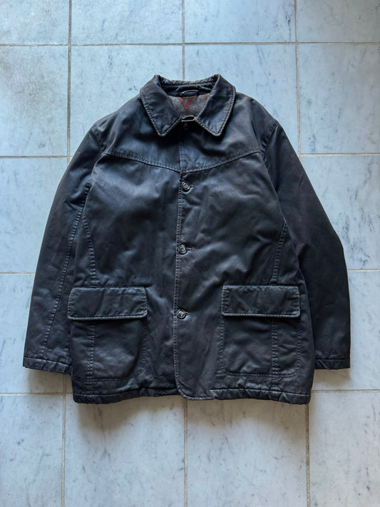 MARLBORO CLASSICS DARK BROWN LONG JACKET - XLARGE