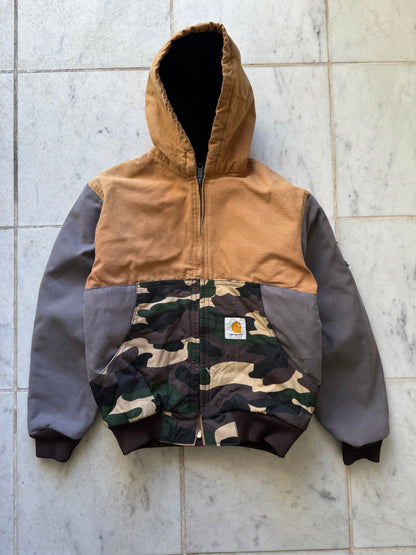 CARHARTT REWORKED CAMO PATTERN ACTIVE JACKET - XSMALL