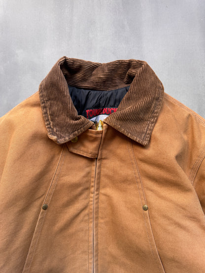 VINTAGE TOUGH DUCK TAN WORK JACKET - M