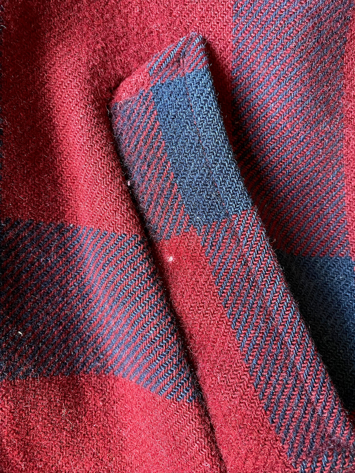 VINTAGE WOOLRICH PLAID FLANNEL ZIP UP JACKET - L