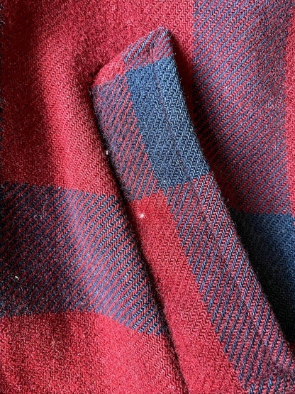 VINTAGE WOOLRICH PLAID FLANNEL ZIP UP JACKET - L